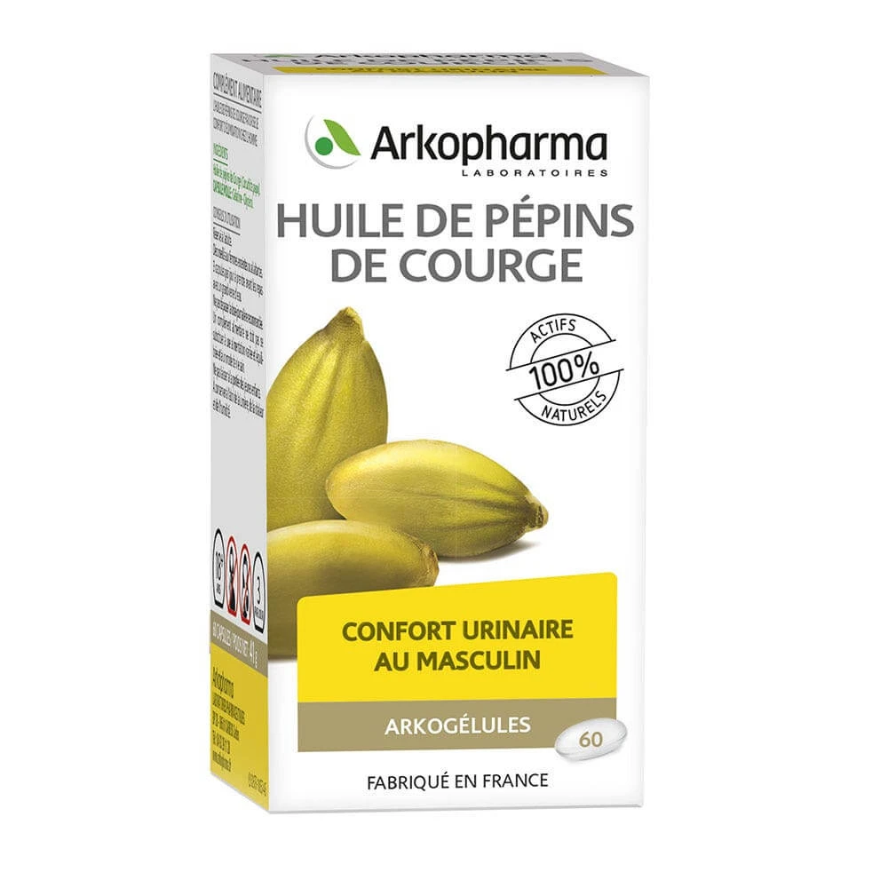 Arkopharma Arkocapsule Kürbiskernöl 60 Kapseln