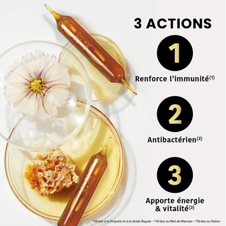 Santarome Bio Manuka Honig Gelée Royale Pollen Propolis 20 Fläschchen