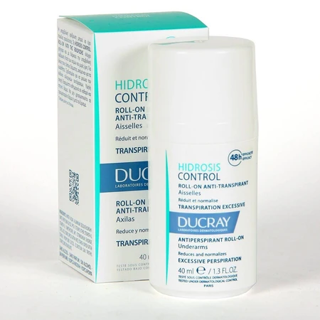 Roll-on anti-perspirant Hidrosis Control, 2 x 40 ml, Ducray 