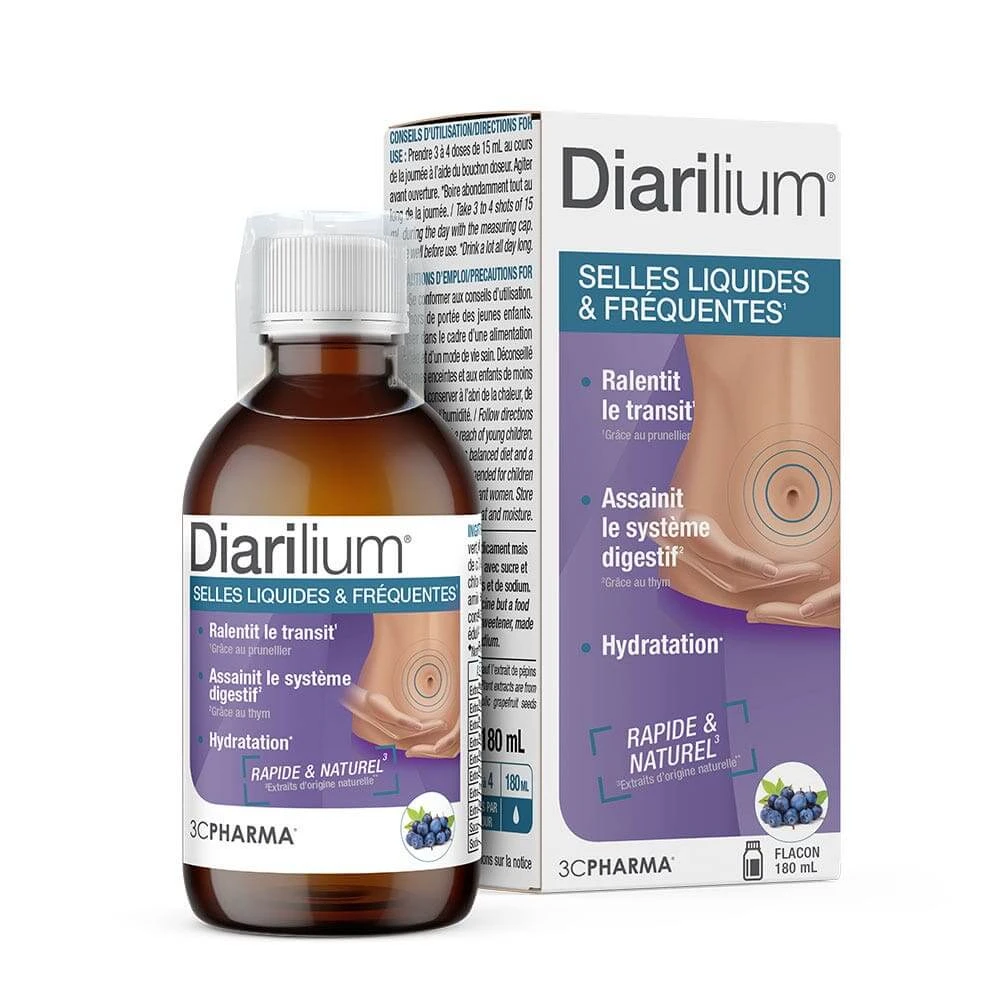 3C Pharma Diarilium Flüssig und Häufiger Stuhlgang 180 ml
