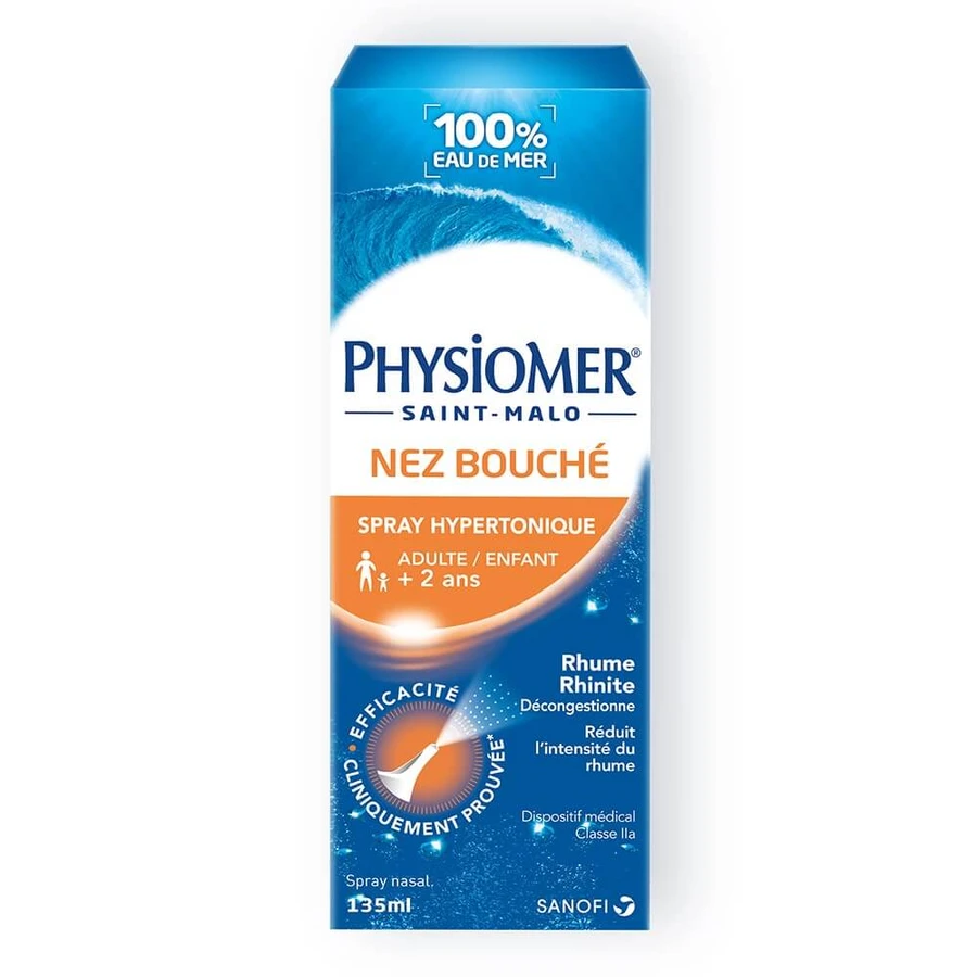 Physiomer Blocked Nose Hypertonic Spray Erwachsene und Kinder 135 ml