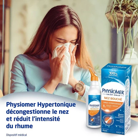 Physiomer Blocked Nose Hypertonic Spray Erwachsene und Kinder 135 ml