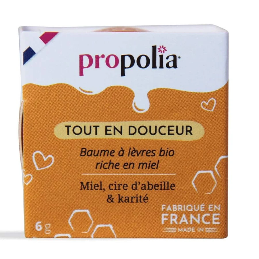 Propolia Baume à lèvres bio Riche en miel Une touche de douceur 6g