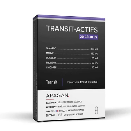 Aragan Synactifs TransitActifs 20 kapsułek: ceny i cechy