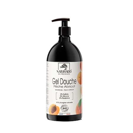 Naturado Gel Douche Gourmand Peche Abricot Bio 1l