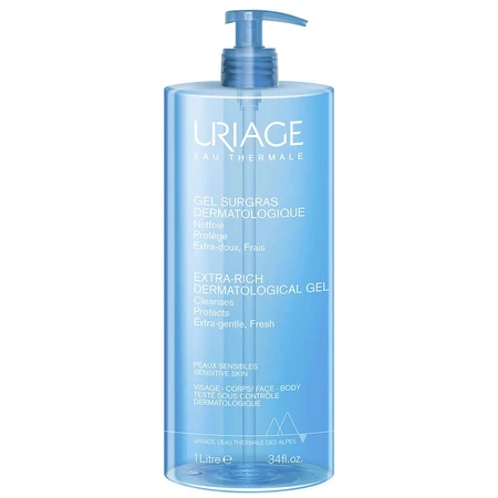 Uriage Hygiene Gel de curățare dermatologică piele sensibilă 1L