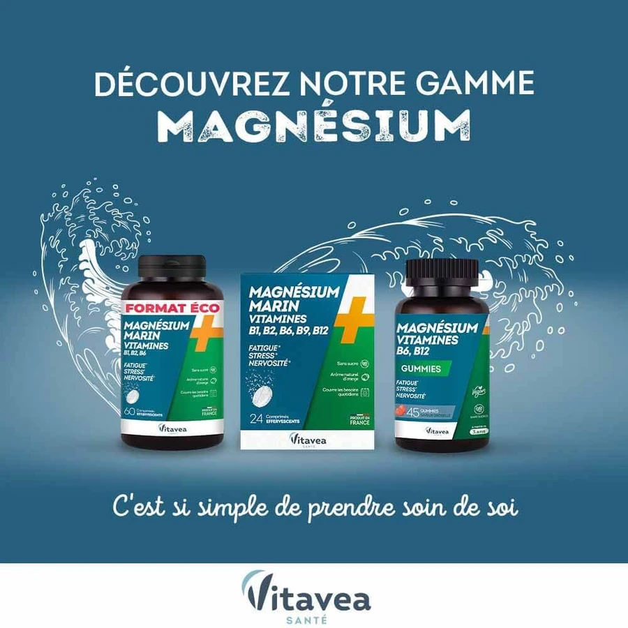 Vitavea Santé Magneziu + Vitamine B1 B2 B6 Relaxare 24 comprimate