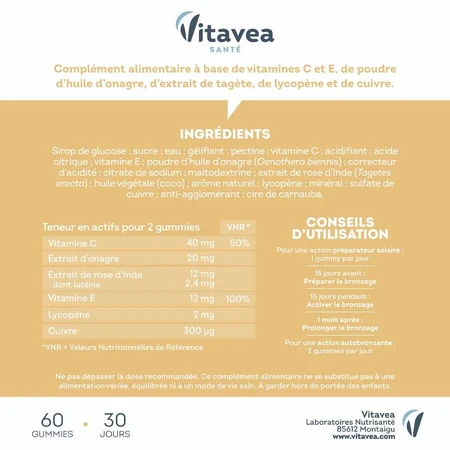 Manhaé Protecție solară 60 gume