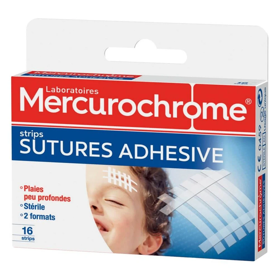 Mercurochrom-Klebebandagen für Nähte X16