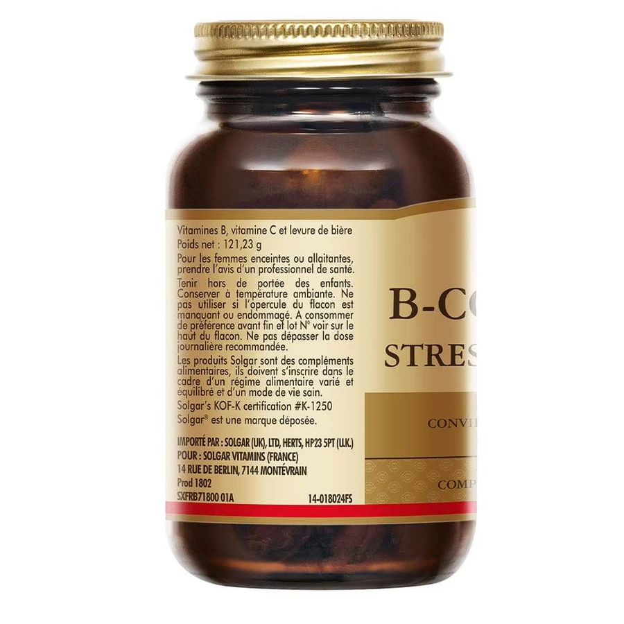 Solgar B-Complex Stress Complex Formel Entspannung Sommeil 90 Tabletten