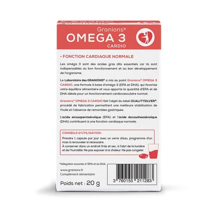 Granions Omega 3 Cardio 30 Cápsulas