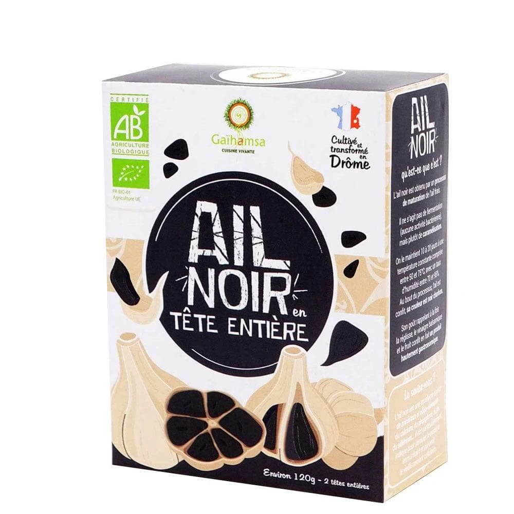 Gaihamsa Bio Schwarzer Knoblauch ganzer Kopf 120g