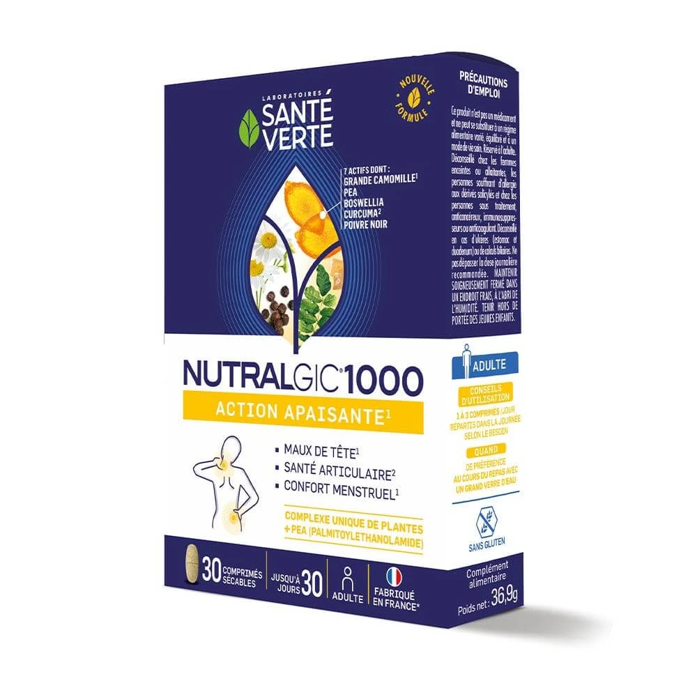 Sante Verte Nutralgic Beruhigende Wirkung 1000 30 Tabletten