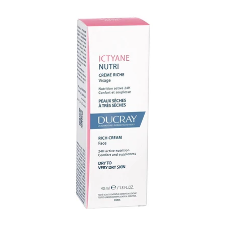 Ducray Ictyane Rich nährende Creme für trockene Haut 40ml