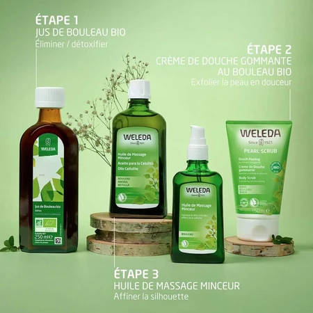 Weleda Birch Cremă de duș exfoliantă cu pere 150 ml