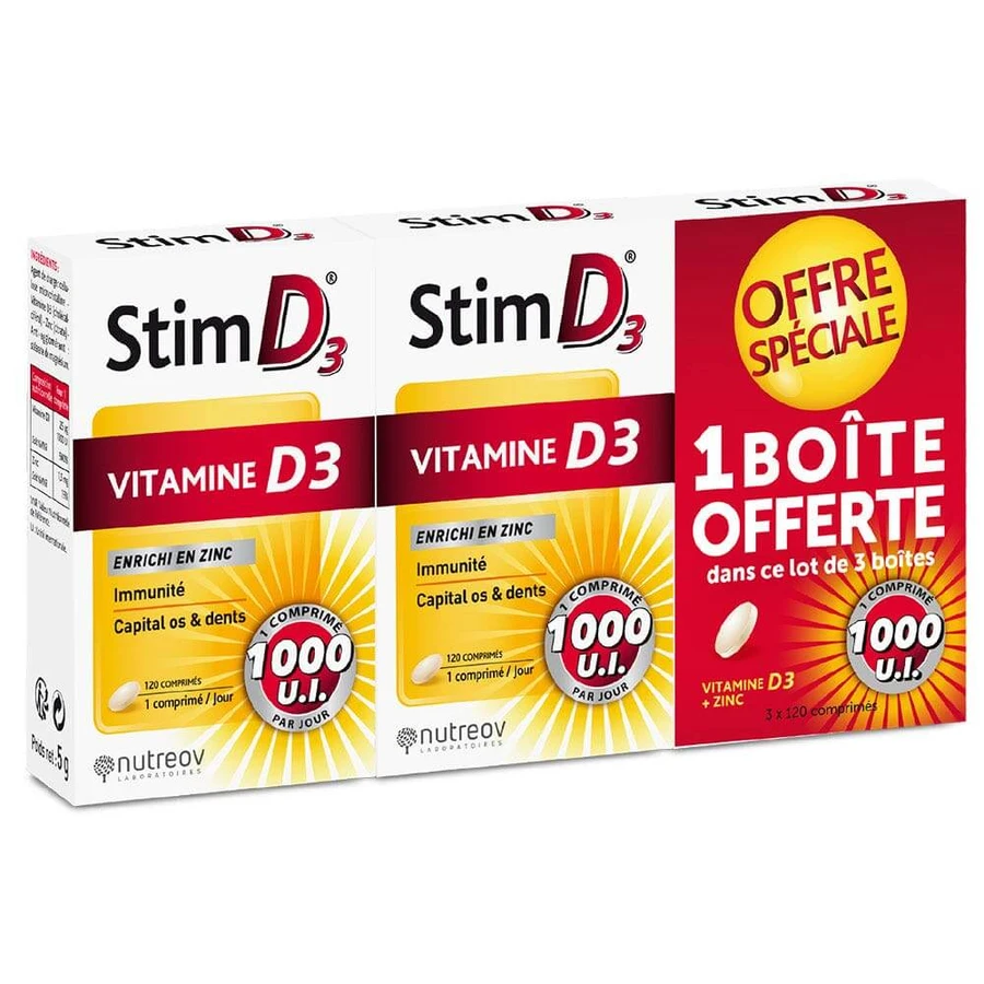Nutreov Stim D3 Vitamina D3 3x120 compresse