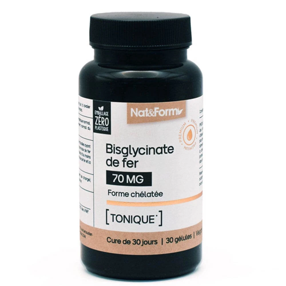 Nat&Form Premium Eisen Bisglycinat 30 Kapseln