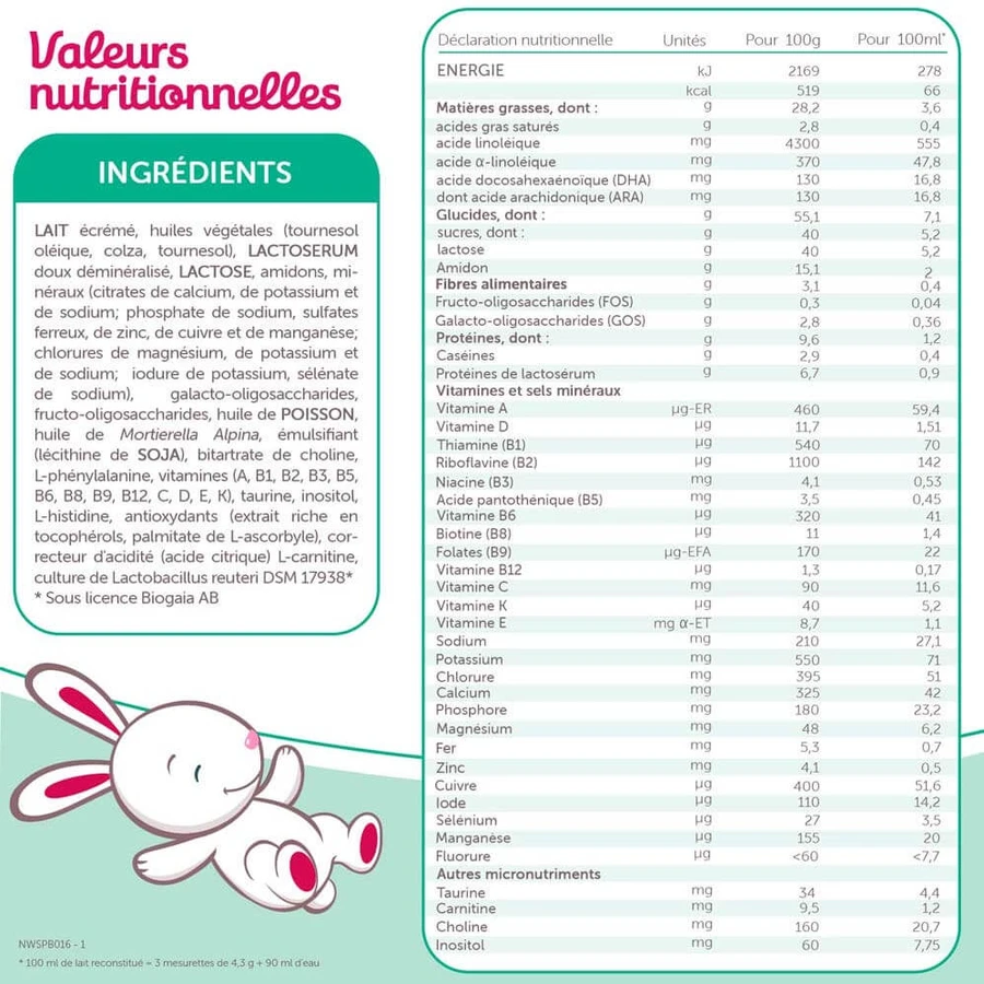 Guigoz Guigozgest GuigozGest 1 Lapte praf îngroșat 0-6 luni Dès La Naissance Jusqu'à 6 Mois 800g