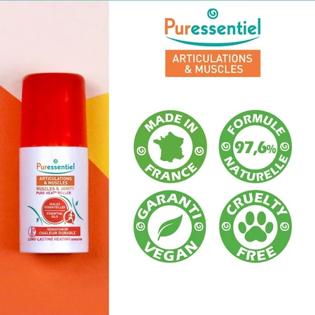 Puressentiel Gelenke und Muskeln Pure Heat Roller 75ml