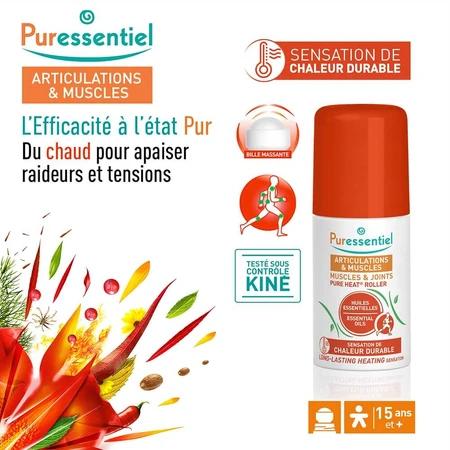 Puressentiel Gelenke und Muskeln Pure Heat Roller 75ml