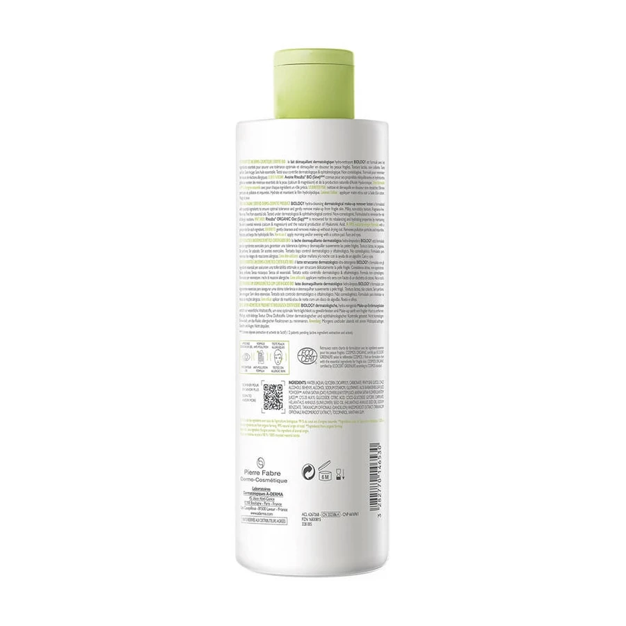A-Derma Biology Bio-Feuchtigkeits-Reinigungsmilch 400 ml