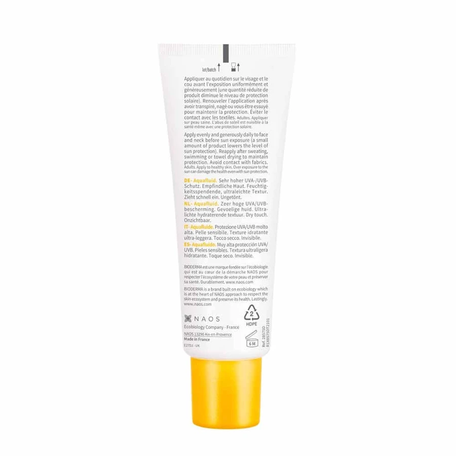 Bioderma Photoderm Aqua Vloeibaar Spf50+ Sensibles 40ml