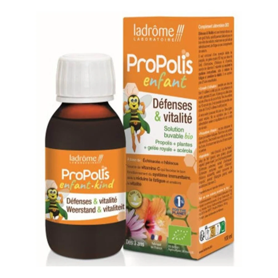 Ladrôme Propolis Solution Buvable Bio Défenses et Vitalité Pour Enfants 100ml
