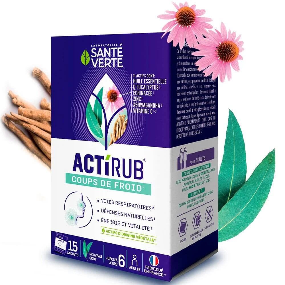 Sante Verte ActiRub Erkältungsspritzen Erwachsene 15 Sachets