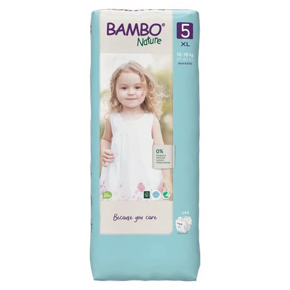 Bambo Nature Windeln Xl-S Größe 5 von 14 bis 18 kg x44