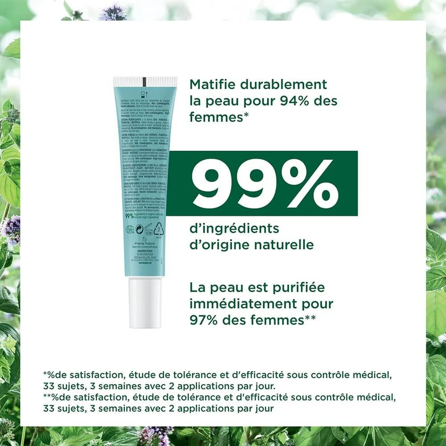 Klorane Aquatic Mint Purity Cream Bio 40 ml