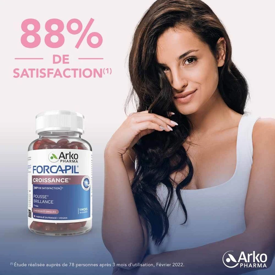 Arkopharma Forcapil Crescita Cheveux et Ongles 60 Gummibonbons