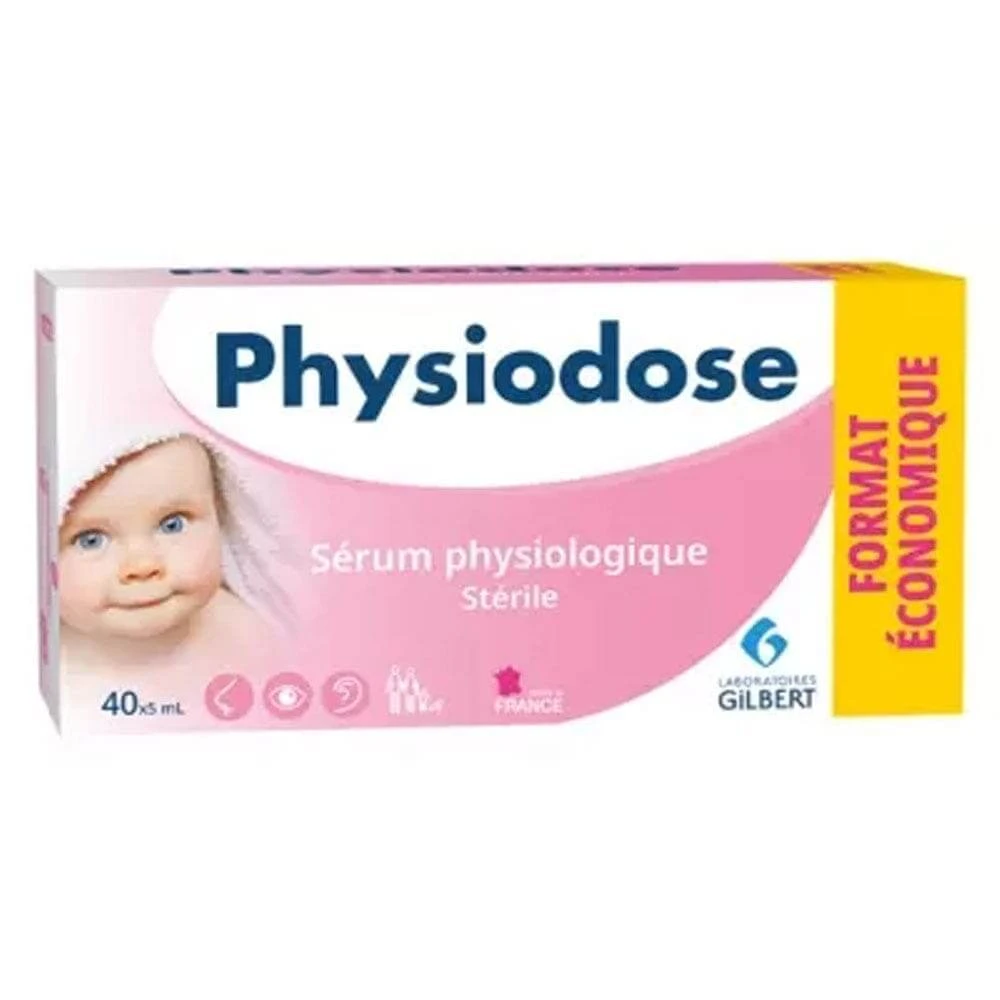 Gilbert Physiologisches Serum 40x5ml Monodose 40 Unidosen de 5ml