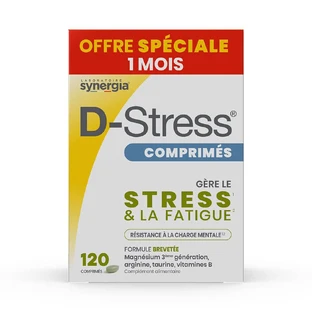 Synergia D-Stress Tabletten Eco Pack 120 Tabletten 1 Maand Synergia Tabletten Eco Pack 1 Maand 120 Tabletten
