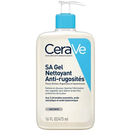 Cerave Body SA Smoothing Cleansing Gel Piele uscată, aspră și crăpată 473ml