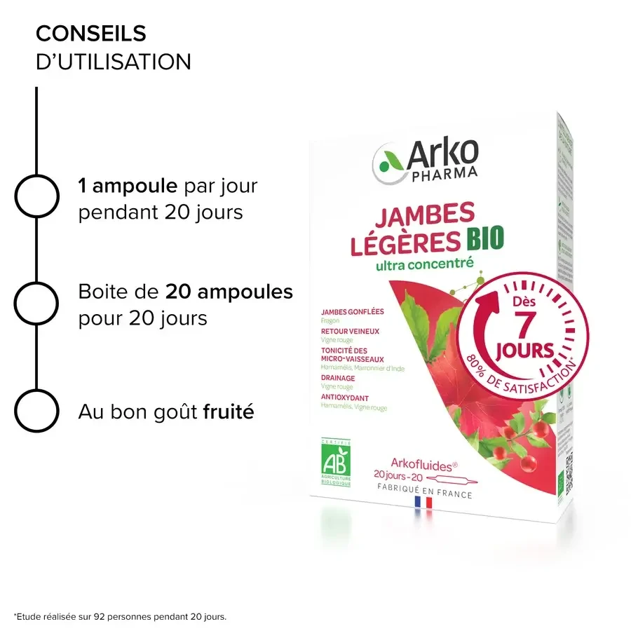 Arkopharma Arkofluids Rote Grapefruit Zirkulation Licht Beine Bio 20