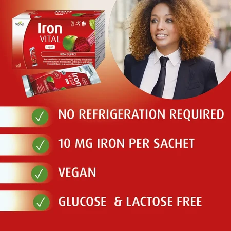 Hübner IJzer Vitaal kracht 20 sachets 10 ml