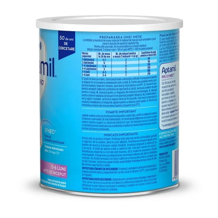 Starter milk formula HA Prosyneo 1, 0-6 months, 400 g, Aptamil