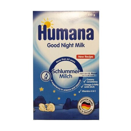 Formula de lapte de noapte buna, 600 g, Humană