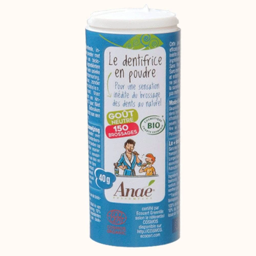 Anae Bio-Zahnpasta-Pulver neutral Geschmack 40g