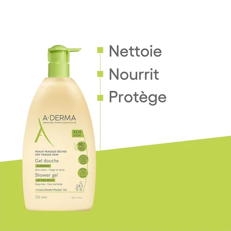 Gel de duș A-Derma Oat Rhealba 750ml