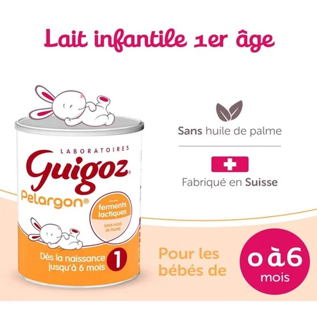 Guigoz Pelargon Leche en Polvo 1 De 0 a 6 meses 780g