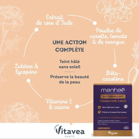Manhaé Autoabbronzante 60 capsule