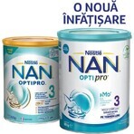 Nan 3 OptiPro Premium Formula, +12 Monate, 800 g, Nestlé