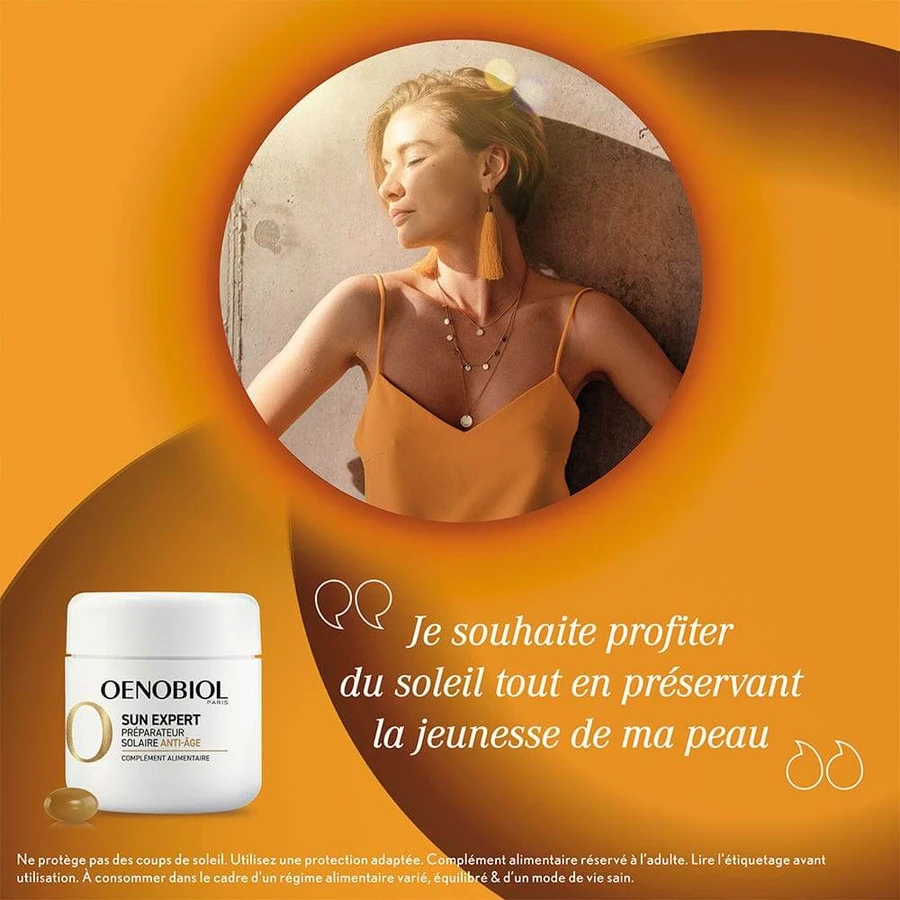Oenobiol Sun Expert Anti-Ageing Sonnenschutz 30 Kapseln