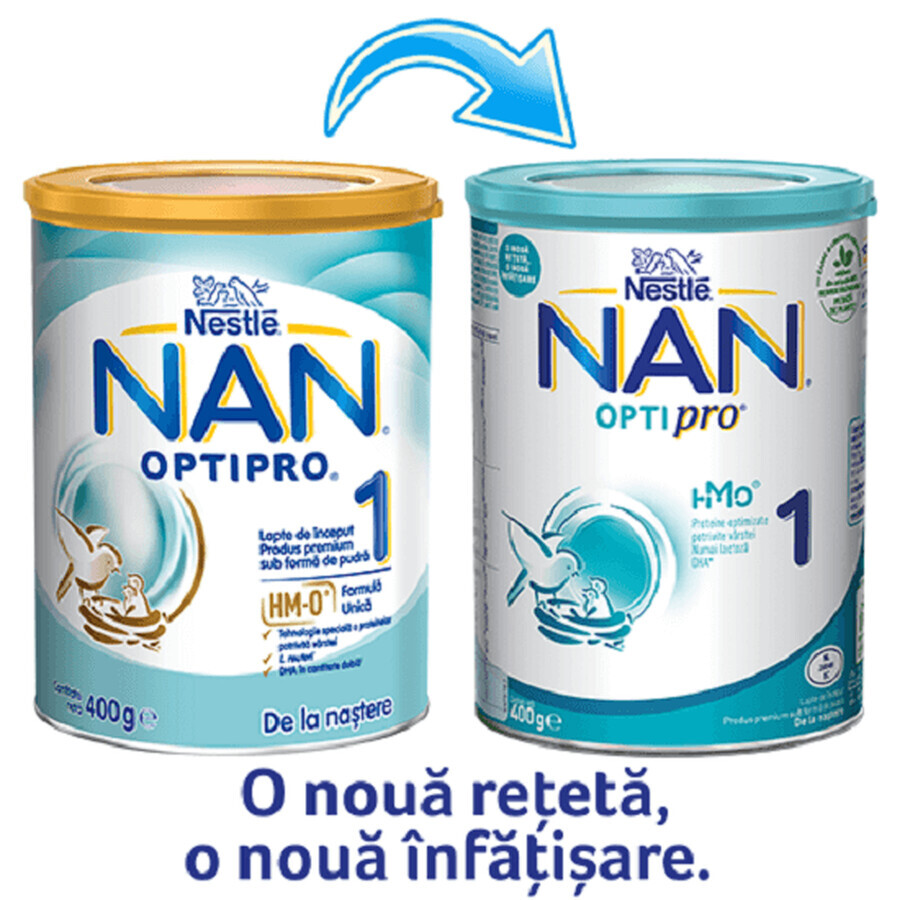 Premium-Milchnahrung Nan 1 Optipro HMO, +0 Monate, 800 g, Nestle