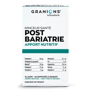 Granions Post Bariaterie Rote Früchte Aroma 90 Tabletten
