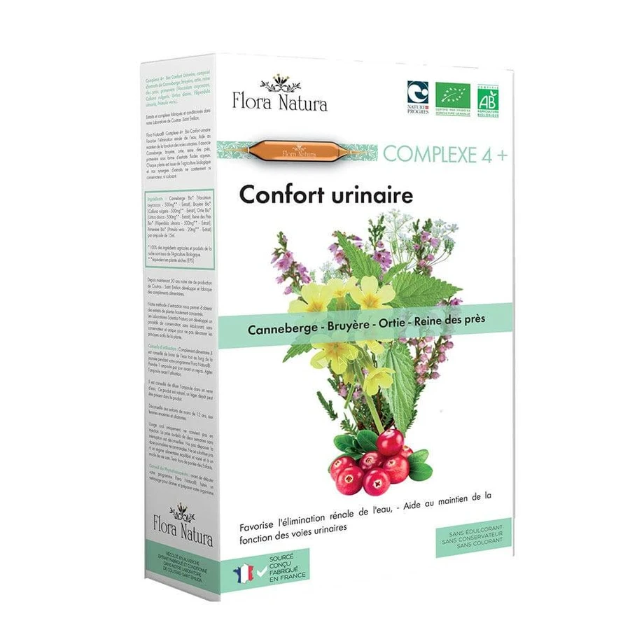 Flora Natura Confort urinaire Bio Complexe 4+ 20 Ampullen