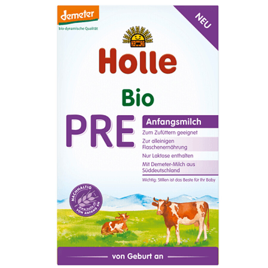 Formulă Eco Pre de lapte, +0luni, 400 g, Holle Baby Food