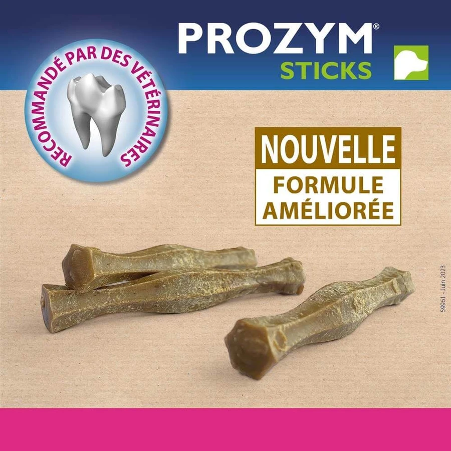 Ceva Prozym Sticks à mâcher RF2 pour l'hygiène bucco-dentaire Sticks pour animaux de 0 à 25kg x12