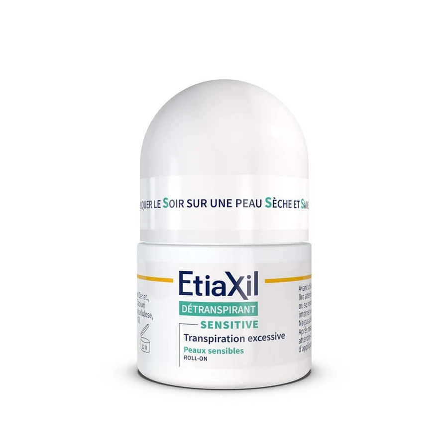 Etiaxil Detraspirant Tratament împotriva transpirației excesive a axilei cu roll-on Piele sensibilă 2x15ml